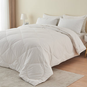 Natural Alpaca Wool Duvet (100% Peruvian) – Hypoallergenic All-Season Comforter with Breathable Cotton Shell