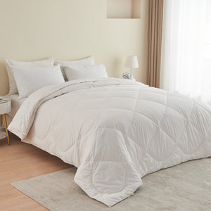 Natural Alpaca Wool Duvet (100% Peruvian) – Hypoallergenic All-Season Comforter with Breathable Cotton Shell